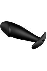 PRETTY LOVE - PLUG ANALE IN SILICONE FORMA DEL PENE E 12 MODALIT DI VIBRAZIONE NERO