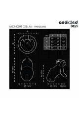 ADDICTED TOYS LOCKED - MINDNIGHT CELL GABBIA PER PENE TAGLIA M