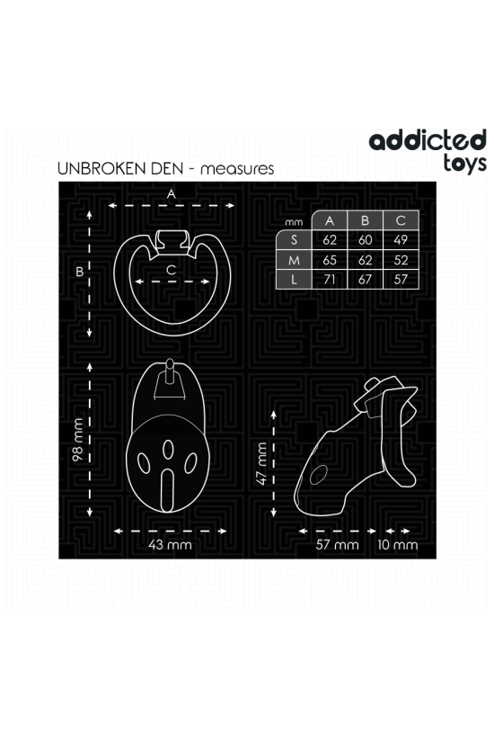 ADDICTED TOYS LOCKED - GABBIA PER PENE DEN NON ROTTURA 9