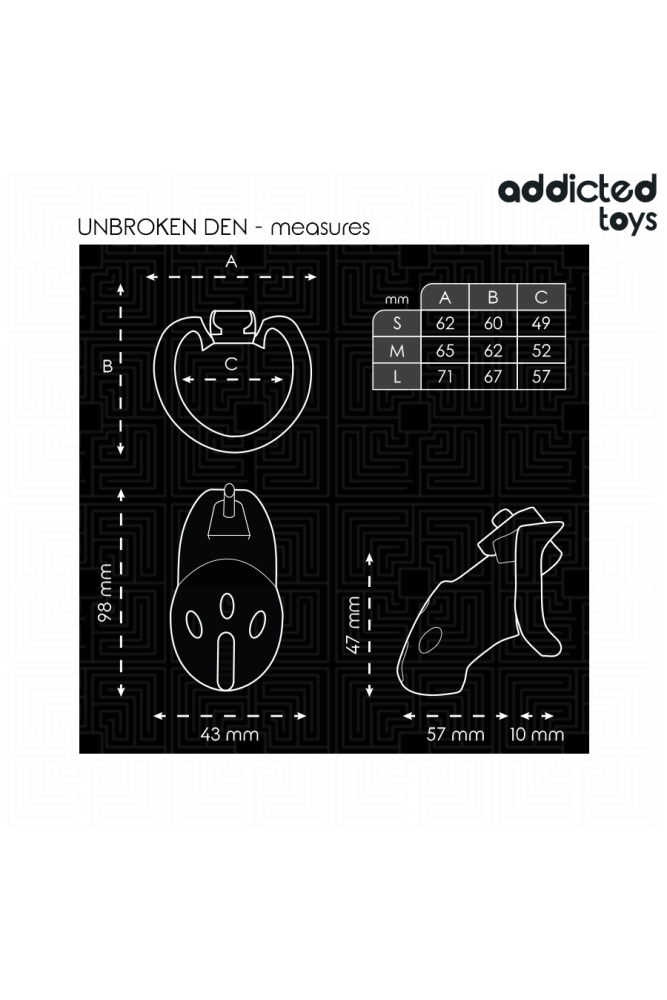 ADDICTED TOYS LOCKED - GABBIA PER PENE DEN NON ROTTURA 9