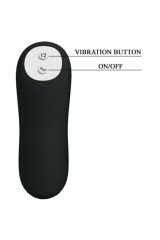 PRETTY LOVE - PLUG ANALE IN SILICONE FORMA DEL PENE E 12 MODALIT DI VIBRAZIONE NERO