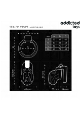 ADDICTED TOYS LOCKED - GABBIA PER PENE SIGILLATA CRYPT 8 CM