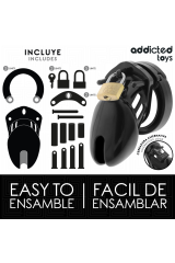ADDICTED TOYS LOCKED - GABBIA PER PENE OBSIDIAN HOLD TAGLIA S