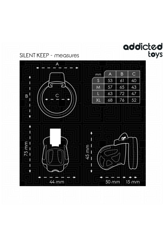 ADDICTED TOYS LOCKED - GABBIA PER PENE SILENZIOSA 7