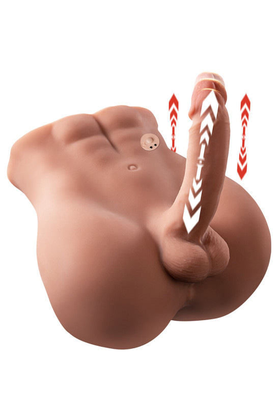 XISE - BERTLETT DILDO ASS DILDO REALISTICO E MASTURBATORE ANALE POSIZIONE FRONTALE CON SPINTA 18 CM