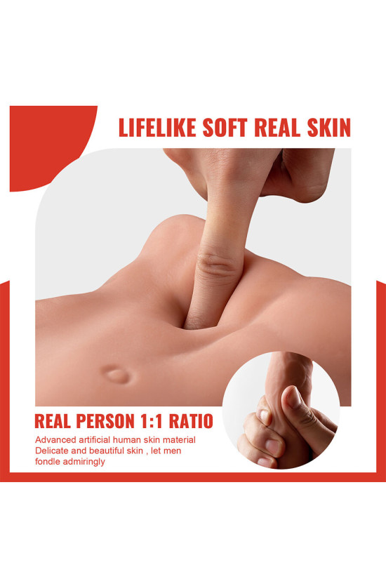 XISE - BERTLETT DILDO ASS DILDO REALISTICO E MASTURBATORE ANALE POSIZIONE FRONTALE CON SPINTA 18 CM