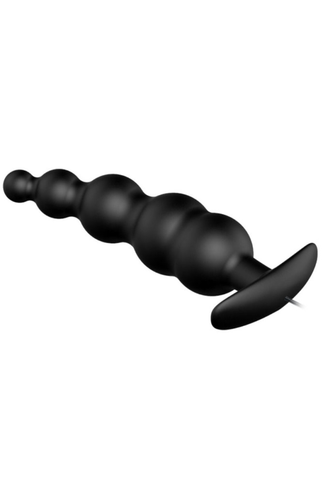 PRETTY LOVE - PLUG ANALE IN SILICONE EXTRA STIMOLAZIONE E 12 MODALIT DI VIBRAZIONE NERO