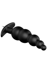 PRETTY LOVE - PLUG ANALE IN SILICONE EXTRA STIMOLAZIONE E 12 MODALIT DI VIBRAZIONE NERO