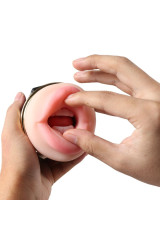 SHEQU - KAY DOPPIO MASTURBATORE CON DOPPIA BOCCA E VIBRAZIONE DELLA VAGINA