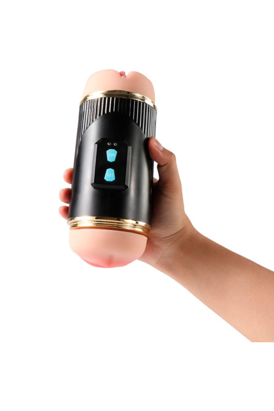 SHEQU - KAY DOPPIO MASTURBATORE CON DOPPIA BOCCA E VIBRAZIONE DELLA VAGINA