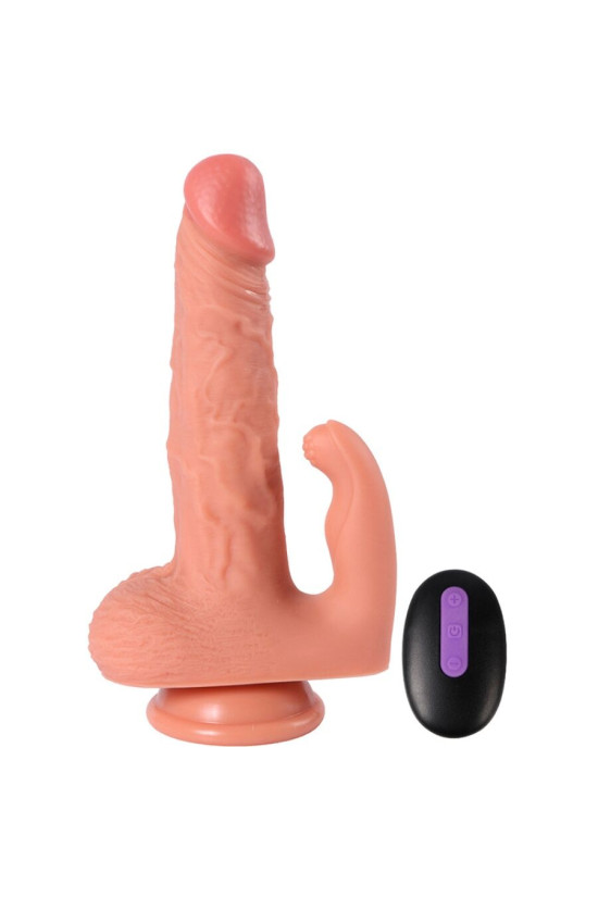 SHEQU - HAYDEN DILDO E STIMOLATORE CLITORIDE CON VIBRAZIONE E TELECOMANDO 16 CM