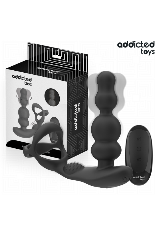 ADDICTED TOYS - MASSAGGIATORE PROSTATICO ROTANTE CON TELECOMANDO