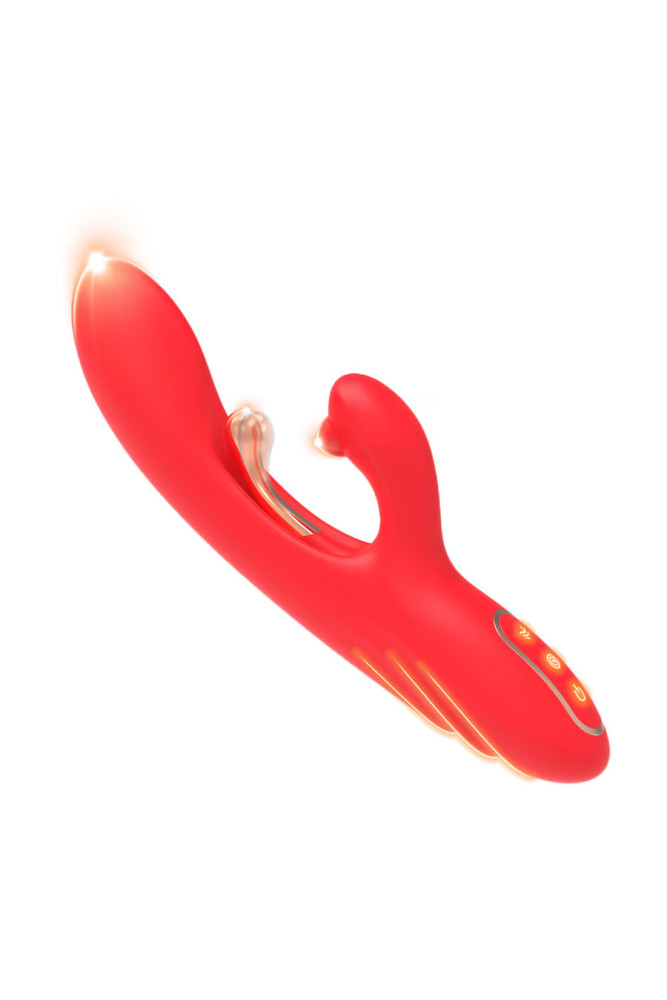 ARMONY - VIBRATORE STIMOLATORE PUNTO G E CLITORIDE CON LINGUA OSCILLANTE ROSSO