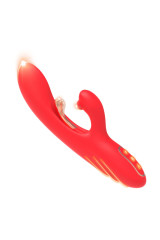 ARMONY - VIBRATORE STIMOLATORE PUNTO G E CLITORIDE CON LINGUA OSCILLANTE ROSSO