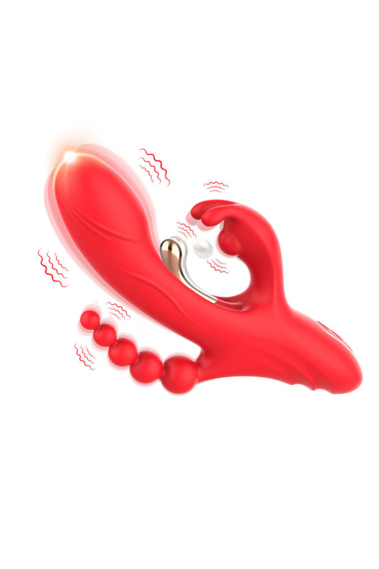 ARMONY - VIBRATORE STIMOLATORE PUNTO G E CLITORIDE ROSSO