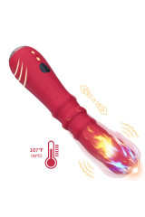 ARMONY - DILDO VIBRATORE STIMOLATORE PUNTO A TERMOREGOLABILE ROSSO