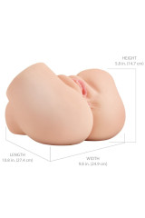 PDX ELITE - BACK THAT ASS UP MASTURBATORE REALISTICO VIBRANTE PER VAGINA E ANO