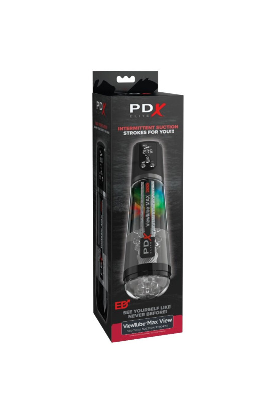 PDX ELITE - VIEWTUBE MAX VIEW MASTURBATORE AUTOMATICO CON ASPIRAZIONE TRASPARENTE