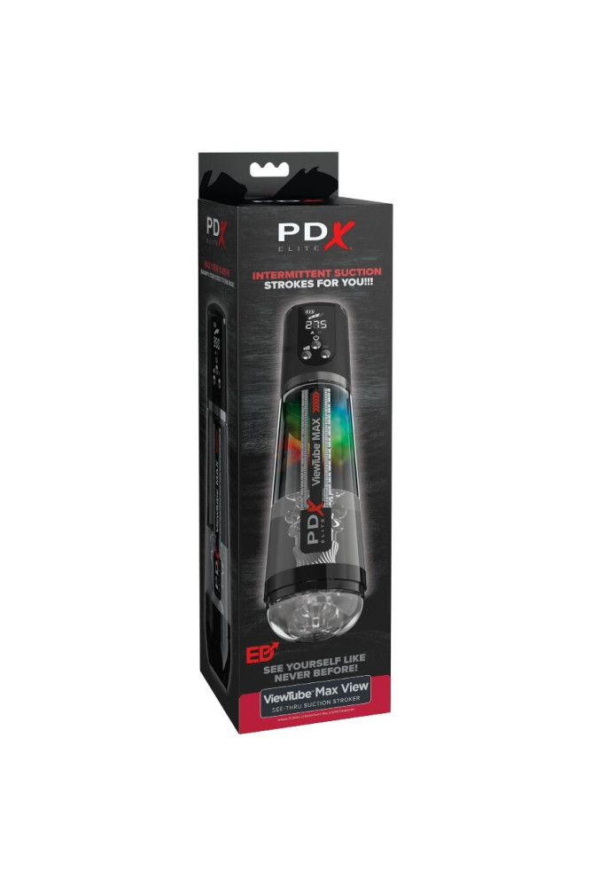 PDX ELITE - VIEWTUBE MAX VIEW MASTURBATORE AUTOMATICO CON ASPIRAZIONE TRASPARENTE