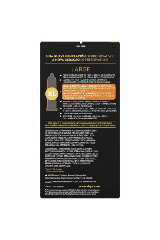 SKYN - PRESERVATIVI LARGE EXTRA ADJUSTMENT 10 UNITÀ
