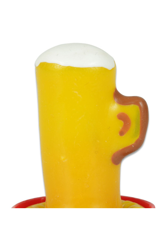 CONDOMERIE - PRESERVATIVI NOVITÀ DIPINTI A MANO BICCHIERE DI BIRRA