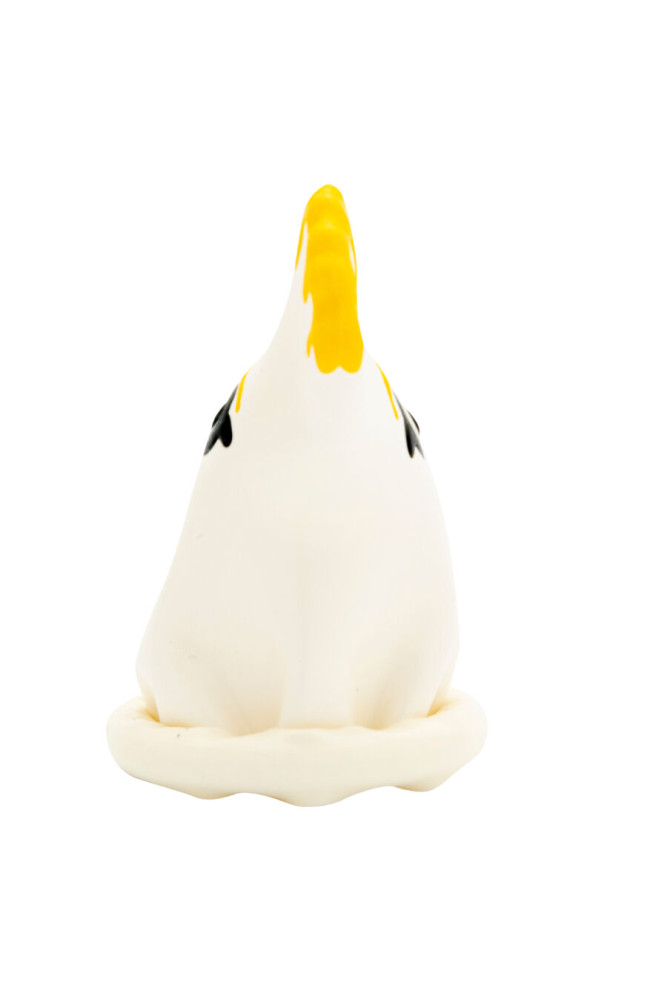 CONDOMERIE - PRESERVATIVI NOVITÀ DIPINTI A MANO PAPPAGALLO BIANCO