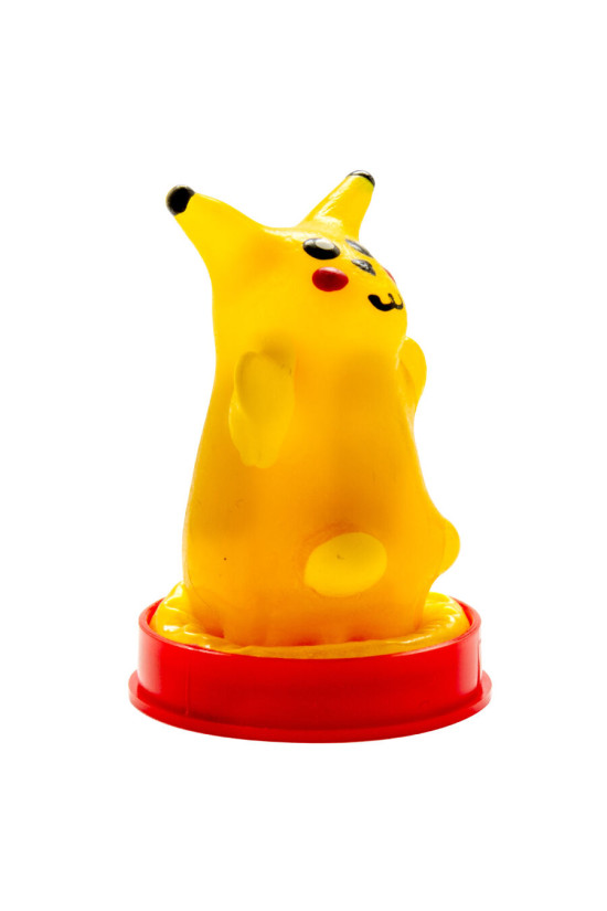 CONDOMERIE - PRESERVATIVI NOVITÀ DIPINTI A MANO GIALLO TOPO