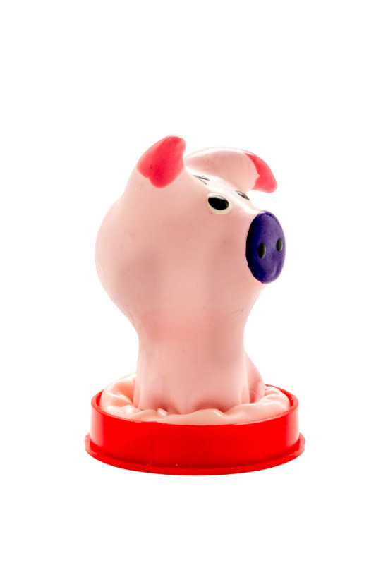 CONDOMERIE - PRESERVATIVI NOVITÀ DIPINTI A MANO TESTA DI MAIALE