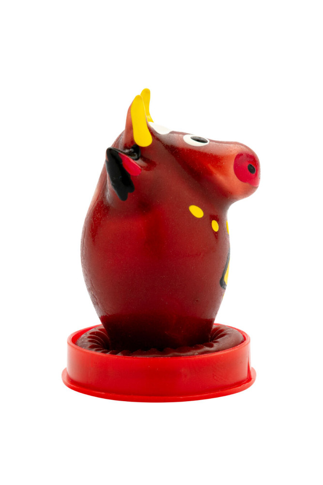 CONDOMERIE - PRESERVATIVI NOVITÀ DIPINTI A MANO MODELLO TORO 1
