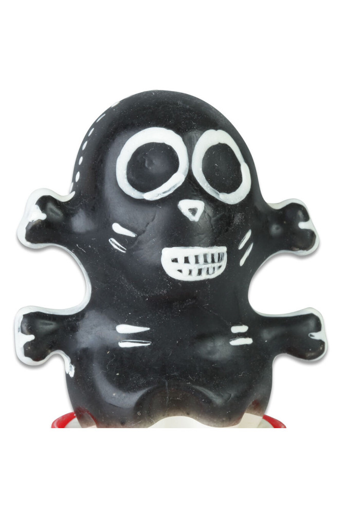 CONDOMERIE - PRESERVATIVI NOVITÀ DIPINTI A MANO TESCHIO MODELLO NERO 1