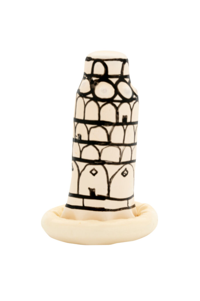 CONDOMERIE - PRESERVATIVI NOVITÀ DIPINTI A MANO TORRE DI PISA
