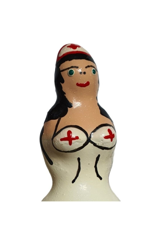 CONDOMERIE - PRESERVATIVI NOVITÀ DIPINTI A MANO INFERMIERA NERI