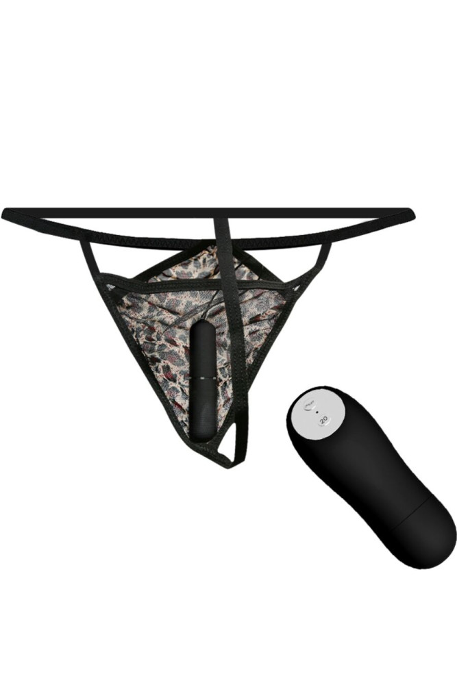 BAILE - PERIZOMA CON PROIETTILE VIBRANTE E TELECOMANDO NERO