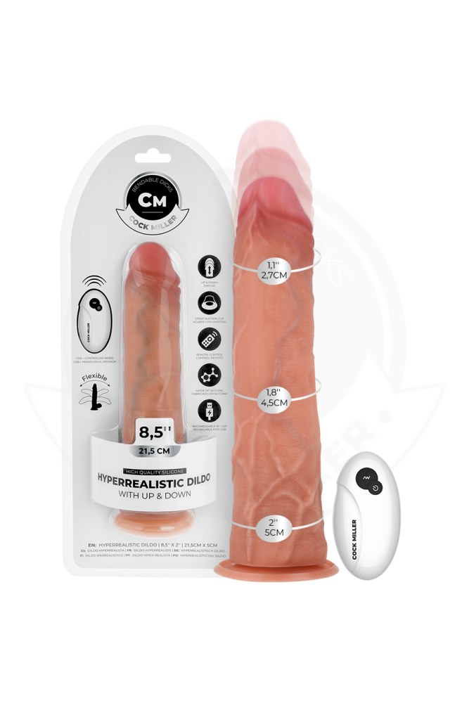 COCK MILLER - DILDO IPERREALISTICO CON VENTOSA E SPINTA CON TELECOMANDO 21