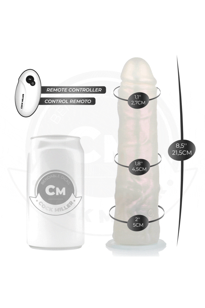 LUCI E VIBRAZIONE CON TELECOMANDO BIANCO 21