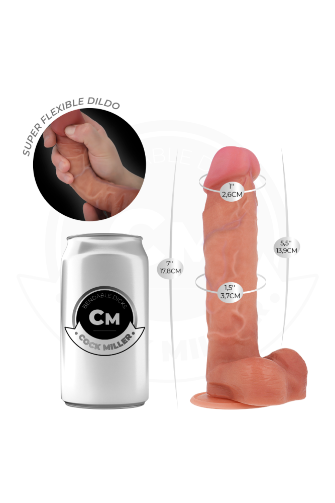 COCK MILLER - DILDO ARTICOLABILE IPERREALISTICO 17