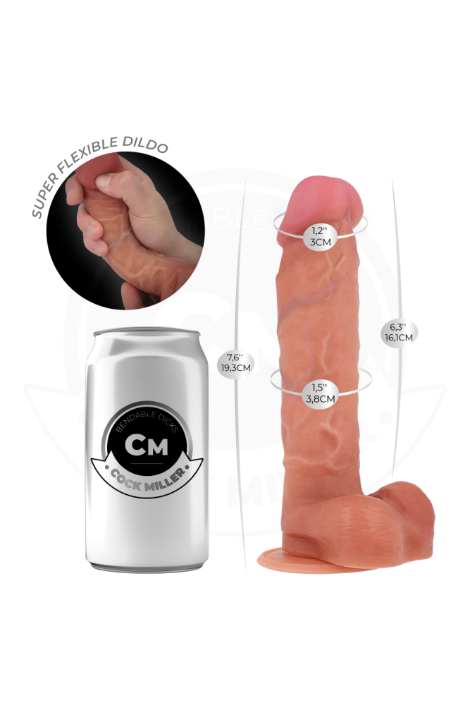COCK MILLER - DILDO ARTICOLABILE IPERREALISTICO 19
