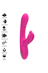 INTENSE - VIBRATORE MULTIFUNZIONE CONIGLIO BRITNEY 23 CM ROSA