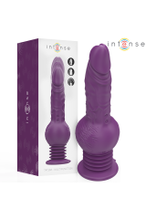 INTENSE - VIBRATORE MULTIFUNZIONE TATUM CON VIBRAZIONE SU E GIÙ 24 CM VIOLA