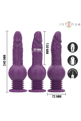 INTENSE - VIBRATORE MULTIFUNZIONE TATUM CON VIBRAZIONE SU E GIÙ 24 CM VIOLA