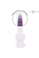 INTENSE - VIBRATORE MULTIFUNZIONE TATUM CON VIBRAZIONE SU E GIÙ 24 CM VIOLA