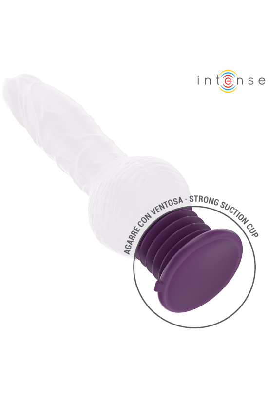 INTENSE - VIBRATORE MULTIFUNZIONE TATUM CON VIBRAZIONE SU E GIÙ 24 CM VIOLA