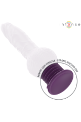 INTENSE - VIBRATORE MULTIFUNZIONE TATUM CON VIBRAZIONE SU E GIÙ 24 CM VIOLA