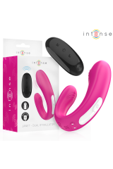 INTENSE - JANET DUAL STIMOLATORE E VIBRATORE A FORMA DI U CON TELECOMANDO ROSA