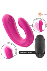 INTENSE - JANET DUAL STIMOLATORE E VIBRATORE A FORMA DI U CON TELECOMANDO ROSA