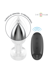 INTENSE - PLUG ANALE 10 VIBRAZIONI METALLO CON TELECOMANDO S