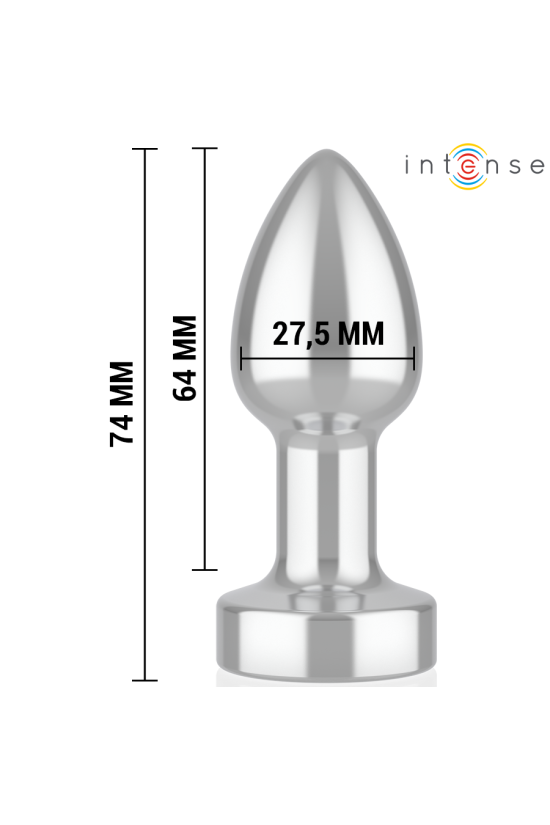 INTENSE - PLUG ANALE 10 VIBRAZIONI METALLO CON TELECOMANDO S