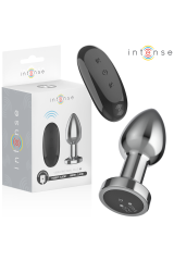 INTENSE - PLUG ANALE 10 VIBRAZIONI METALLO CON TELECOMANDO M