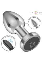 INTENSE - PLUG ANALE 10 VIBRAZIONI METALLO CON TELECOMANDO M