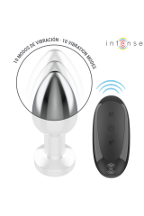INTENSE - PLUG ANALE 10 VIBRAZIONI METALLO CON TELECOMANDO M
